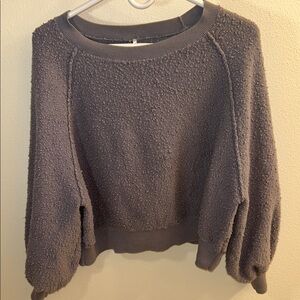 Cozy BlueGrey Free People Sweater